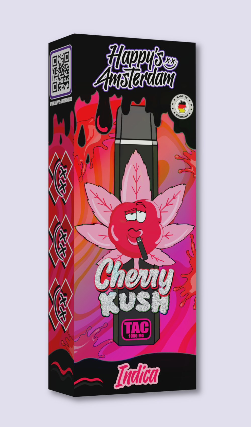 Happy‘s Amsterdam TAC Vape - Cherry Kush | HHC-Vapes