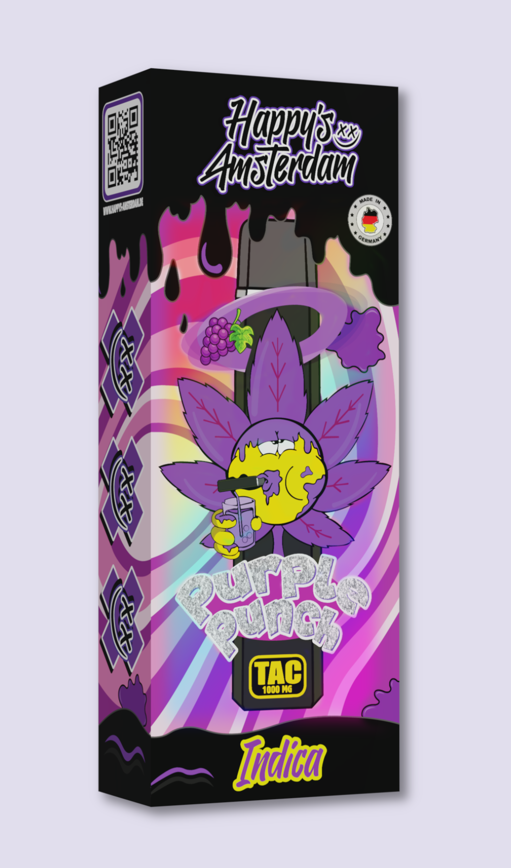 Happy‘s Amsterdam TAC Vape - Purple Punch | HHC-Vapes