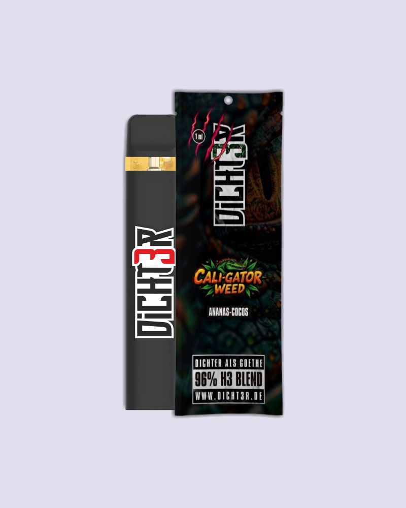 DICHT3R - 96% H3 Blend  Vape - Cali-Gator Weed (Ananas Cocos) | HHC-Vapes