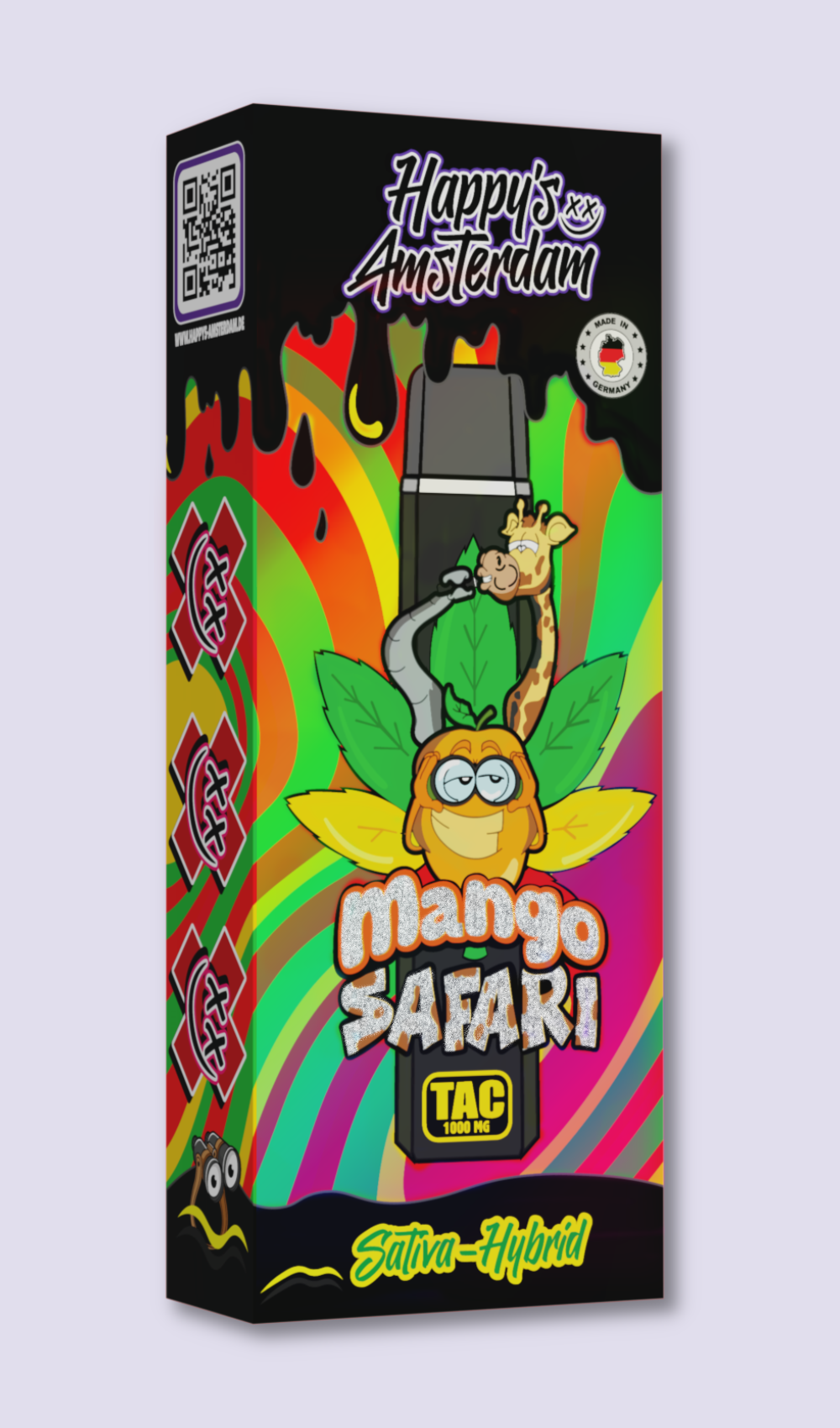 Happy‘s Amsterdam TAC Vape - Mango Safari | HHC-Vapes