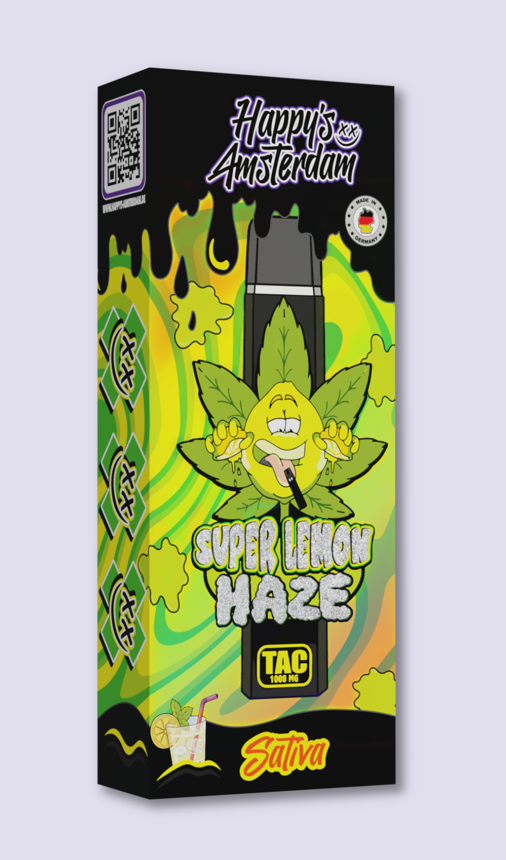 Happy‘s Amsterdam TAC Vape - Super Lemon Haze | HHC-Vapes