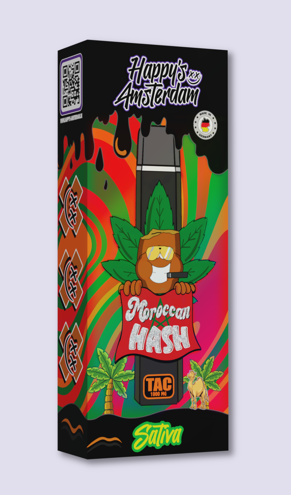 Happy‘s Amsterdam TAC Vape - Moroccan Hash | HHC-Vapes