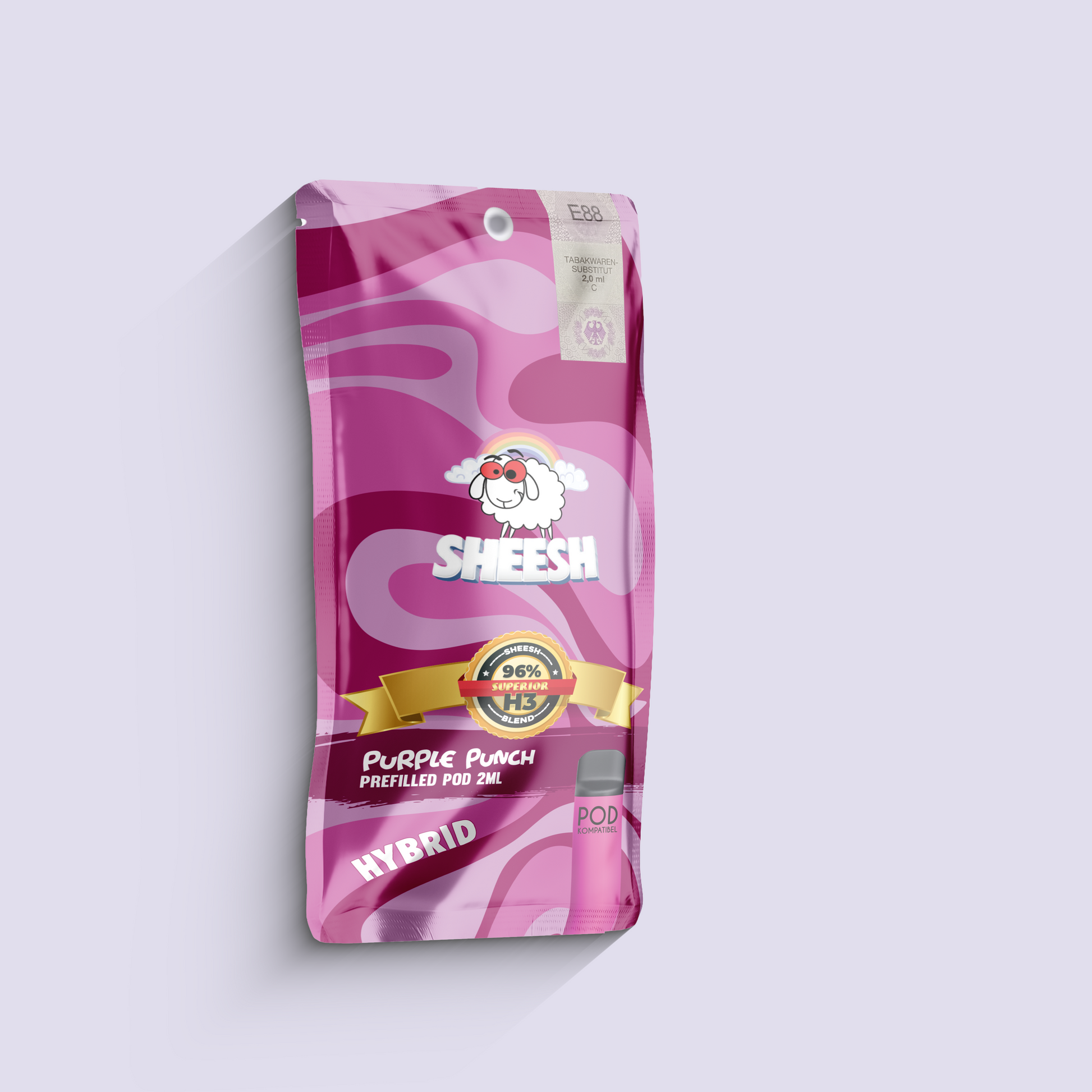 SHEESH - 96% H3 Superior Pod 2ml - Purple Punch | HHC-Vapes