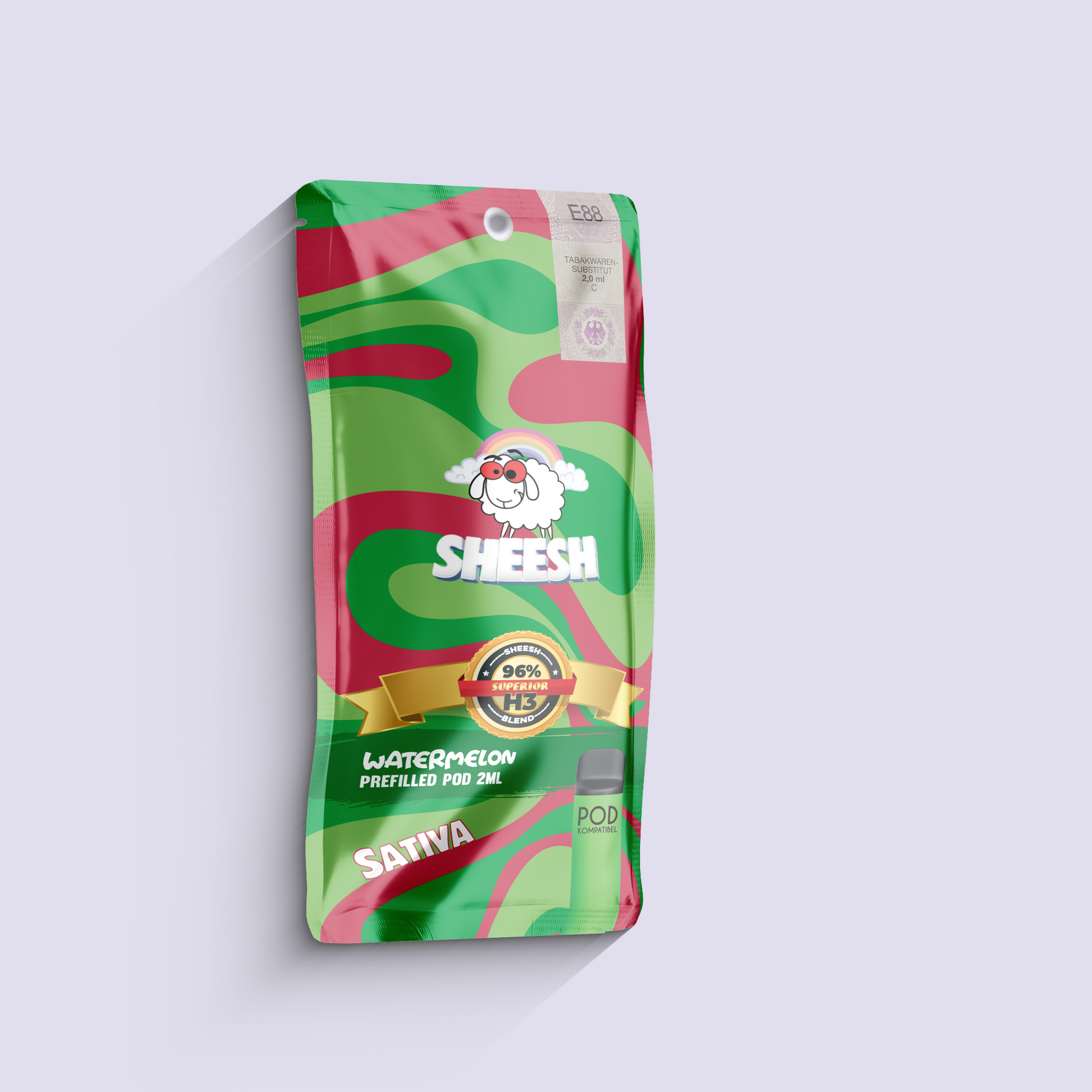 SHEESH - 96% H3 Superior Pod 2ml - Melon Runtz/Watermelon | HHC-Vapes