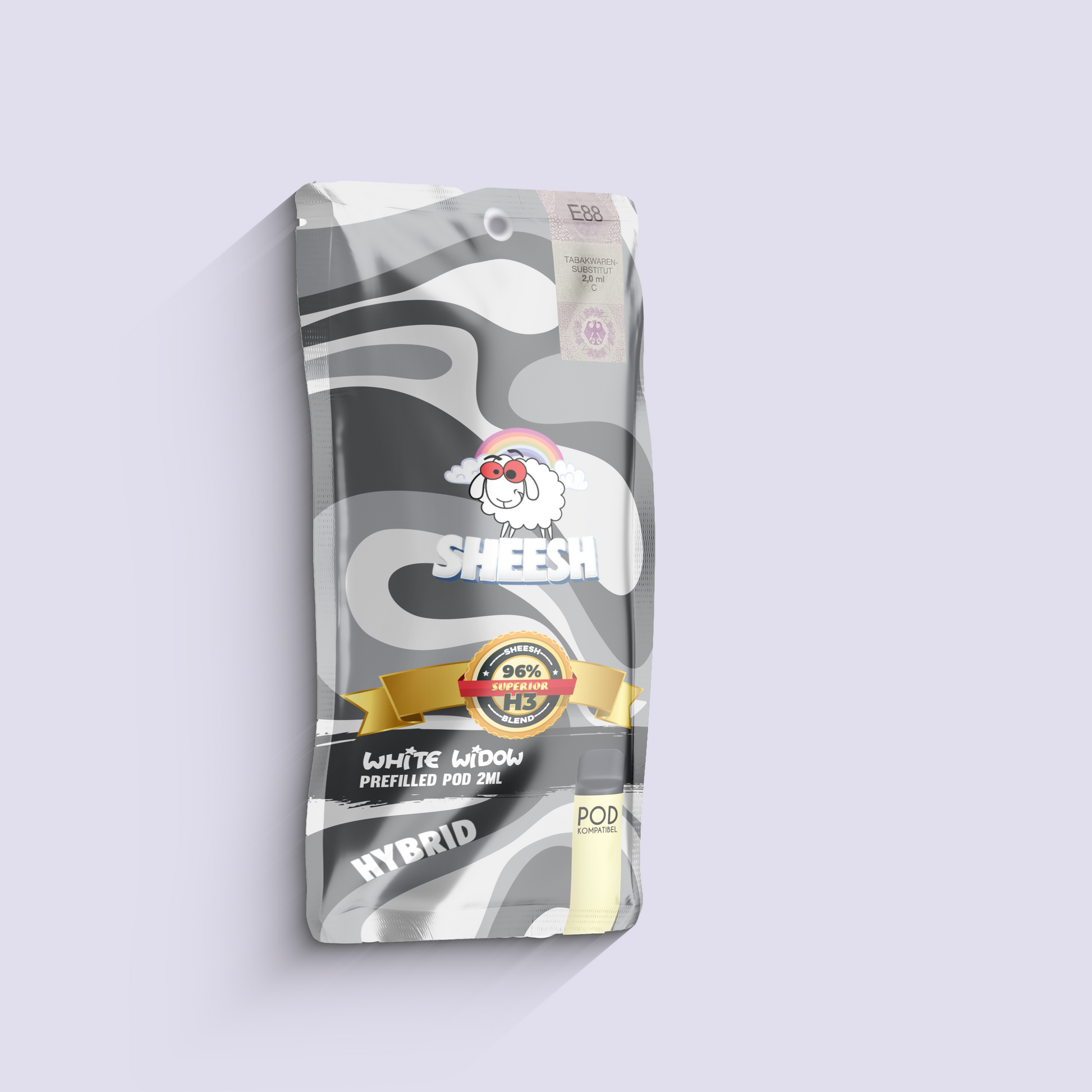 SHEESH - 96% H3 Superior Pod 2ml - White Widow | HHC-Vapes